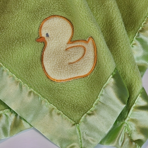 Blankets and Beyond duck duckling lovey Green - Picture 3 of 6